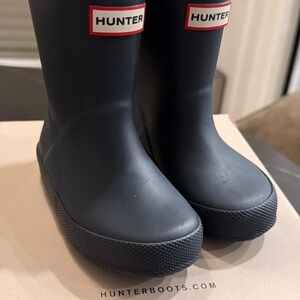 Hunter Kids Navy Rain Boots